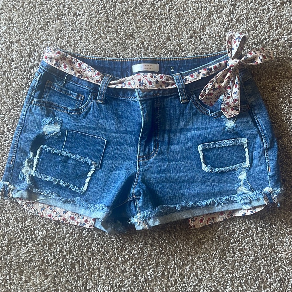 LC Lauren Conrad Mid-Rise Denim Shorts
